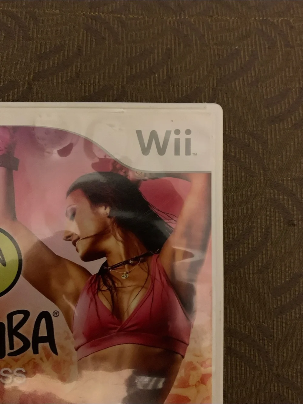 Wii Game Case Featuring Pink Fitness Cover